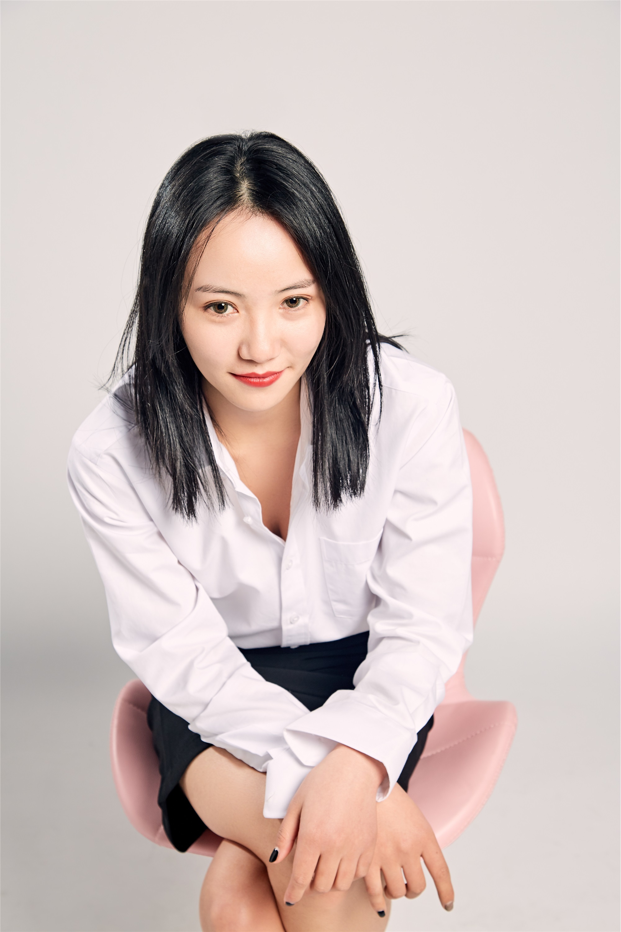 奈丝写真 NO.008 小啊刀-柔和纯色#黑与白